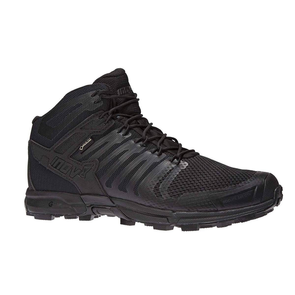 Inov-8 Mens Roclite 345 Gtx - Mid Waterproof Hiking Boots - Lightweight Black