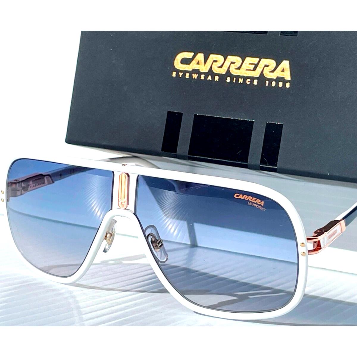 Carrera Flaglab 11 White Frame Gradient Blue Lens Sunglass VK608