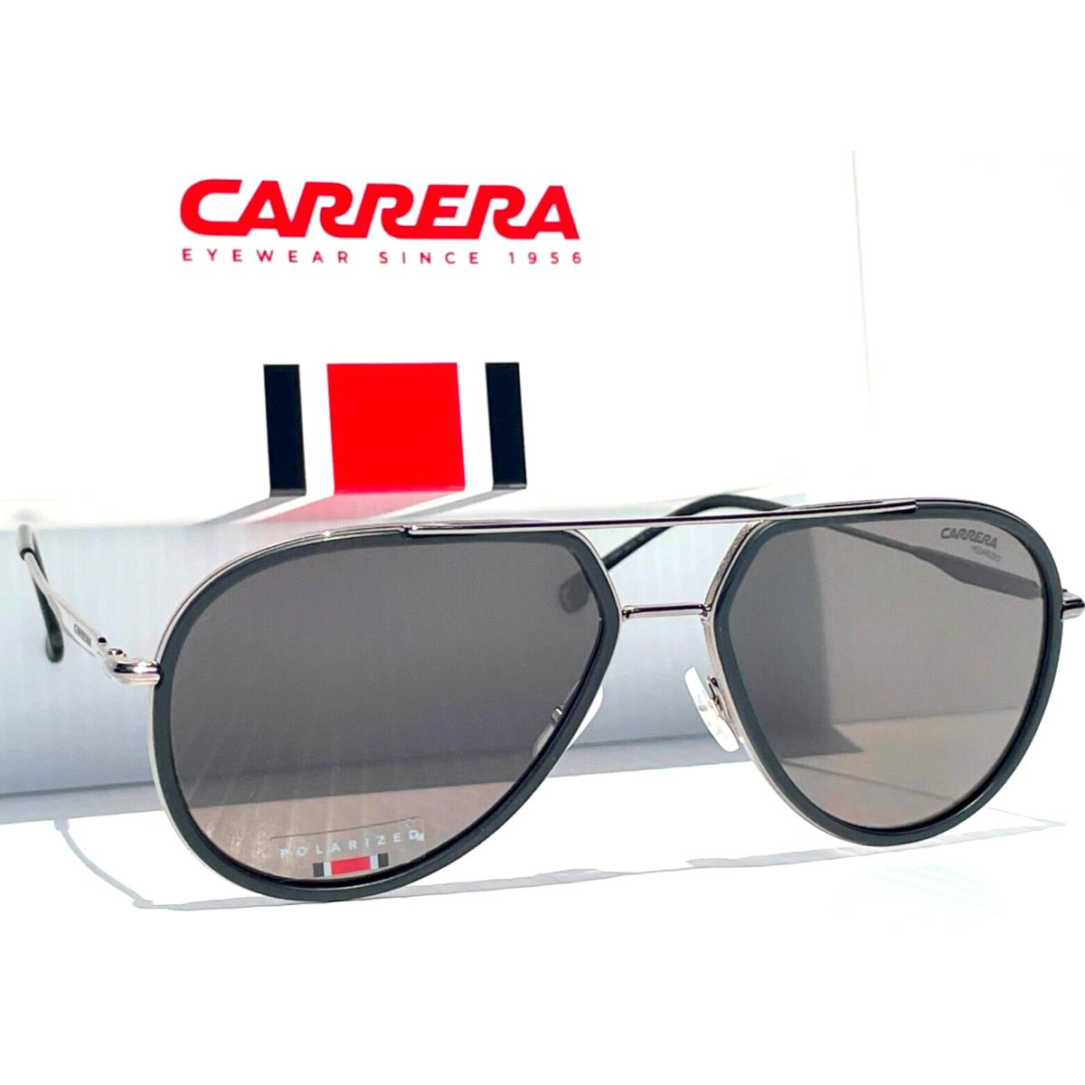 Carrera Matte Black Frame Polarized Black Lens Sunglass 295/S 003M9