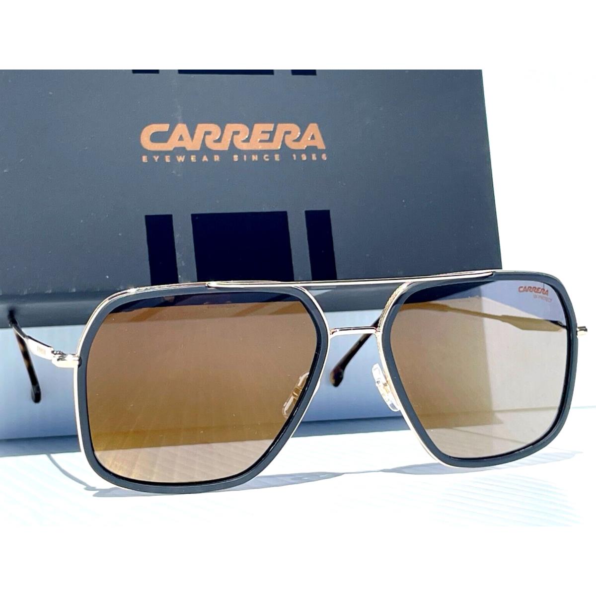 Carrera Matte Black Gold Frame Gold Bronze Lens Sunglass 273/S 2M2JO