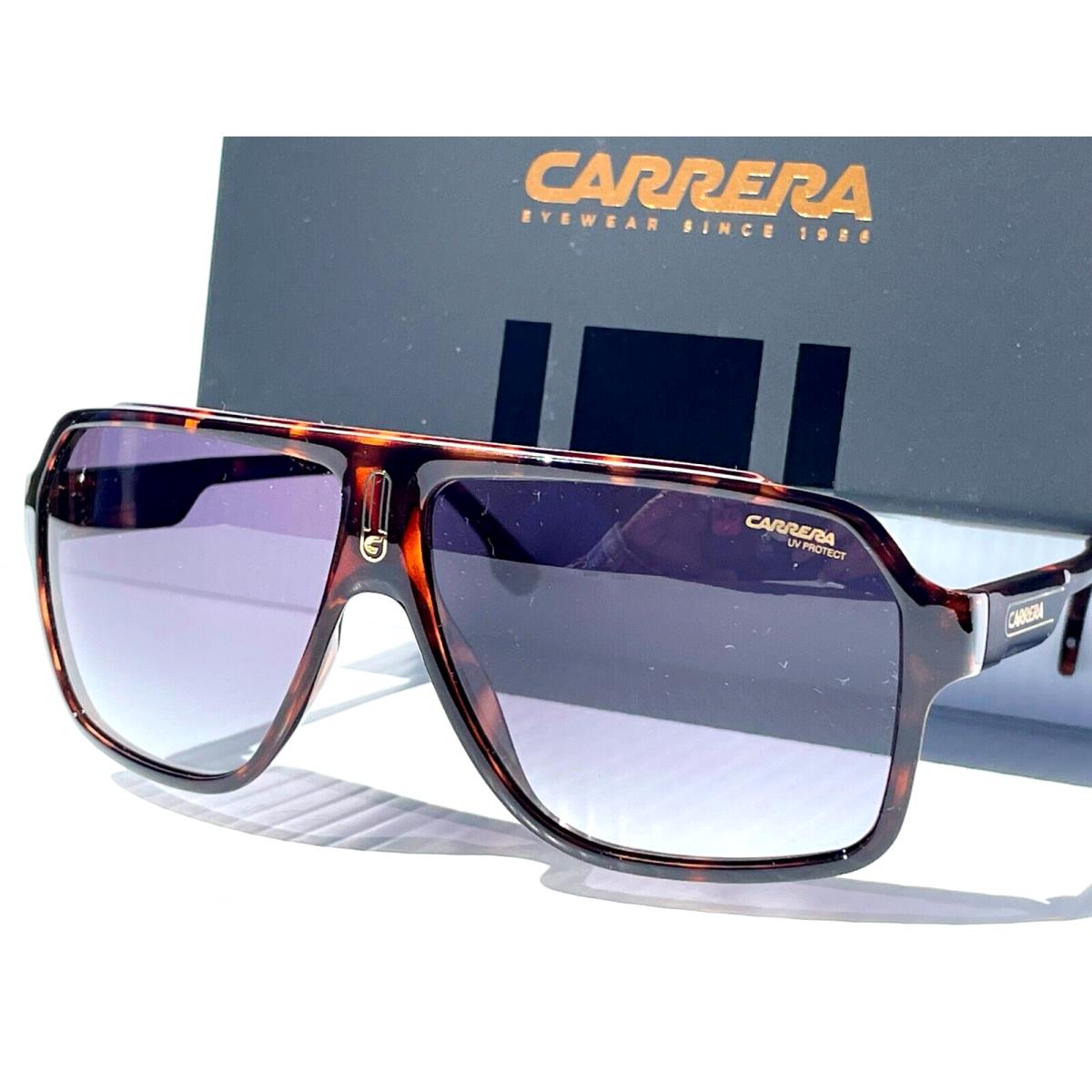 Carrera Polished Tortoise Frame Gradient Grey Lens Sunglass 1030/S 0869O
