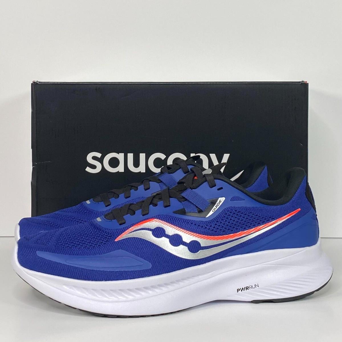 Saucony Guide 15 Men`s Running Sneaker S20684-16 Sapphire Blue/black