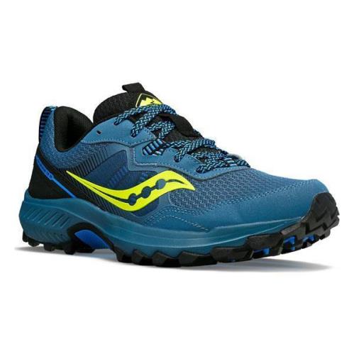 Saucony Men`s Breathable Cushioned Trail Running Sneakers 5 Colors Teal