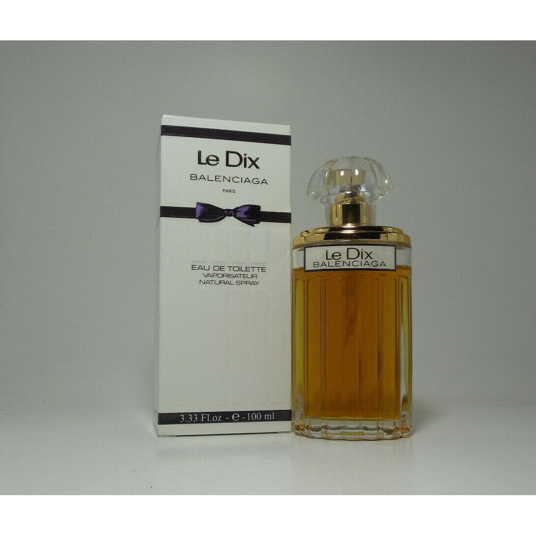 LE Dix by Balenciaga Eau De Toilette 3.33 OZ - 100 ML Women Rare