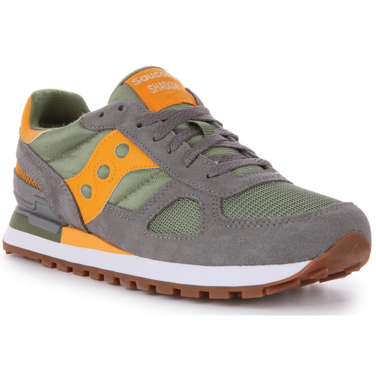 Saucony Shadow Nylon Mesh Detail Sneaker Grey Mens US 7 - 13 - GREY