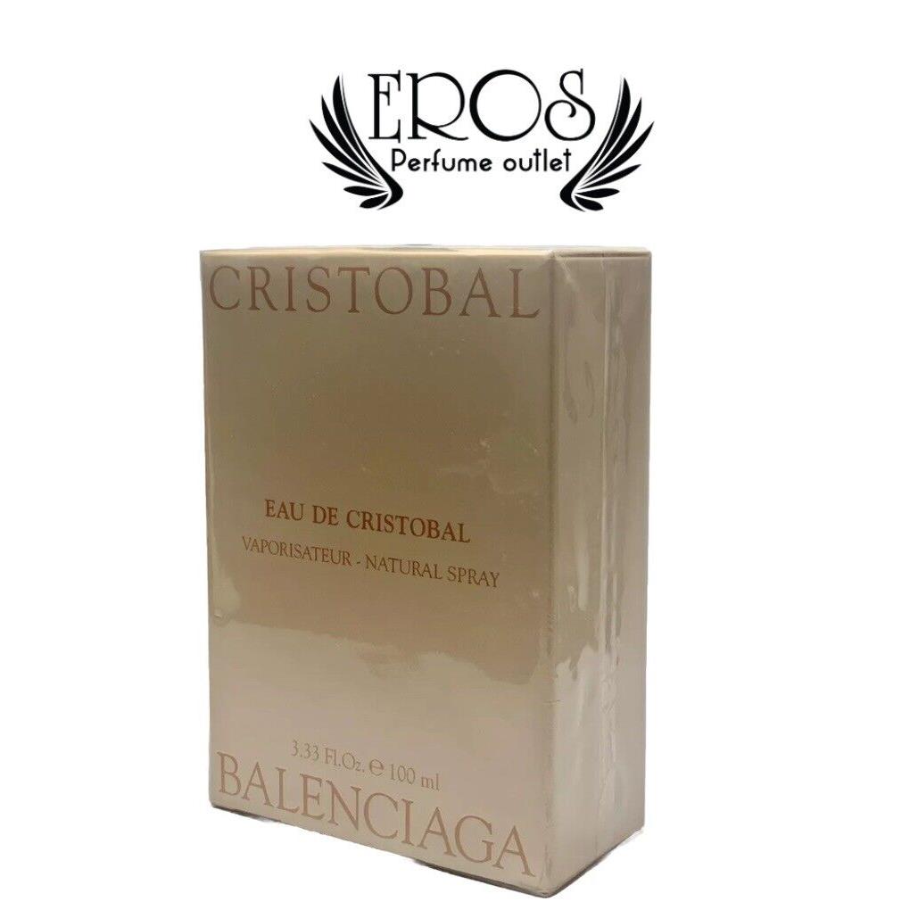 Eau DE Cristobal by Balenciaga Spray Edt 100 ml 3.33 oz Vintage Rare Box