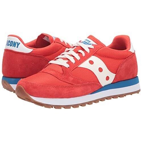 Saucony N7737 Men`s Jazz 81 Sneakers Red/white/blue Size 7M