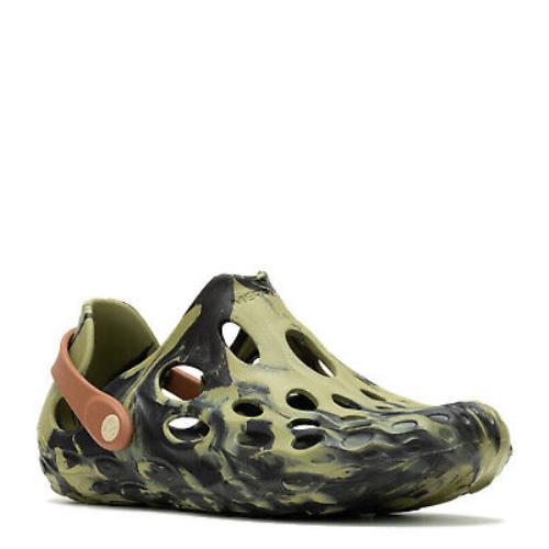 Men`s Merrell Hydro Moc Water Shoe J005947 Black/mosstone Synthetic