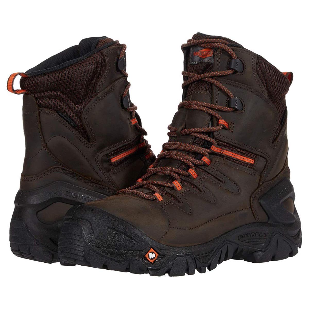 Men`s Merrell Strongfield Lea 8 Thermo WP Work Boots J099527 Multi Sizes Espre