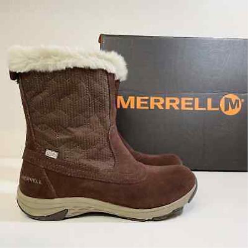 Merrell Ryeland Tall Polar Waterproof Boot Expresso Womens Size 6