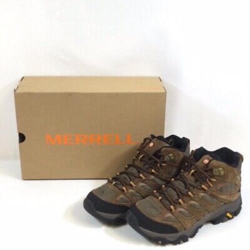Merrell Mens Moab 3 J035839 Brown Black Lace Up Ankle Hiking Boots Size 7.5 M