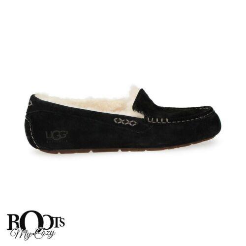 Ugg Ansley Wide Black Suede Slip ON Slippers Women`s Shoes Size US 10/UK 8