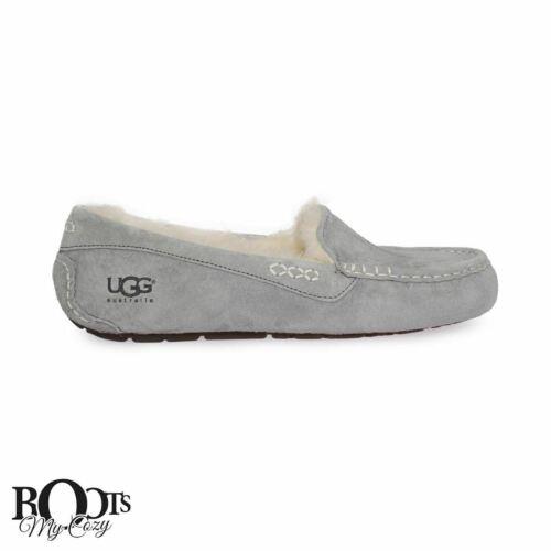 Ugg Ansley Grey Suede Slip ON Moc Asins Shoes Slippers Size US 8/UK 6.5/EU 39