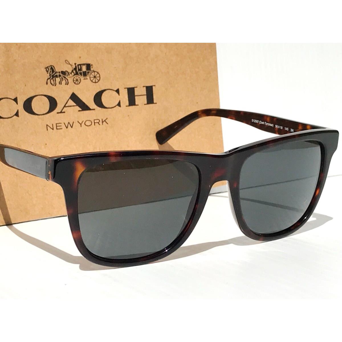 Coach Dark Tortoise w Dark Gray Lens Sunglass HC8234