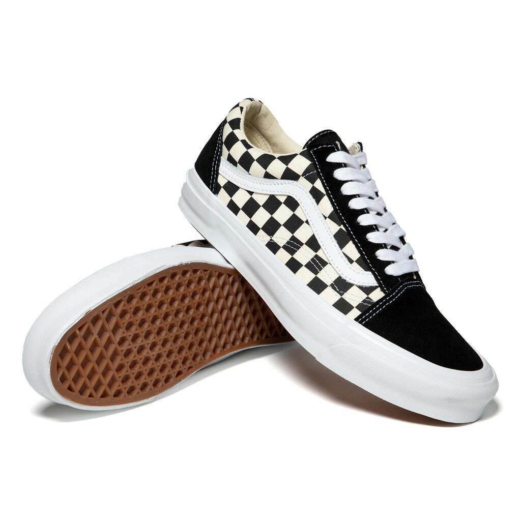 Vans Vault Old Skool LX Black Classic White Checkerboard VN0A4P3X639 Size 3.5-13