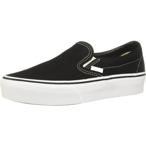 Vans Women`s Sneakers Slip On Trainers Black (Black and White Checker/White Bww)