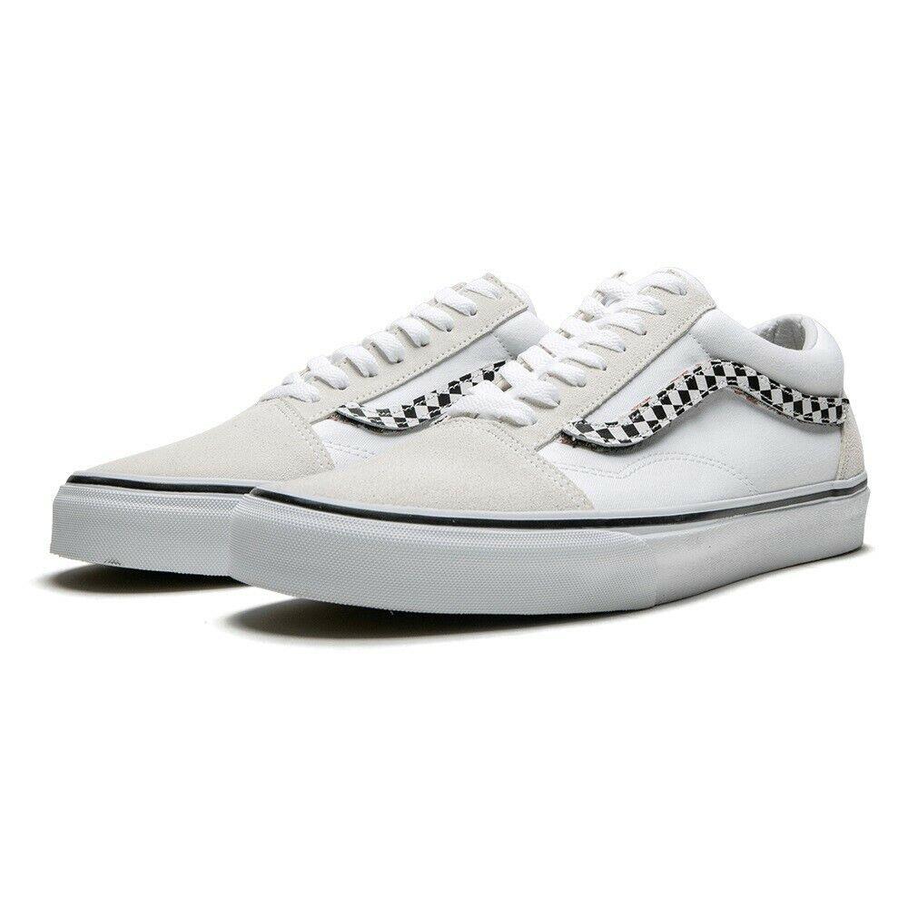 Men`s Vans Old Skool `jazz Stripes` VN0A38G1UPC - True White/Black