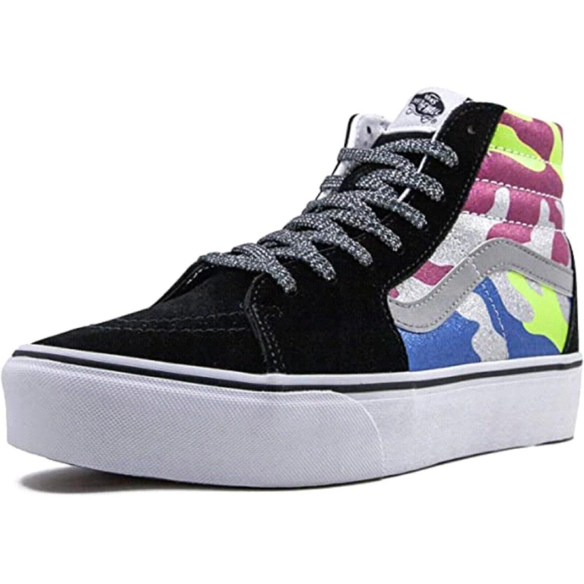 Vans Sk8-Hi Platform 2 Unisex Adult Sneakers - (After Dark) Camo/True White