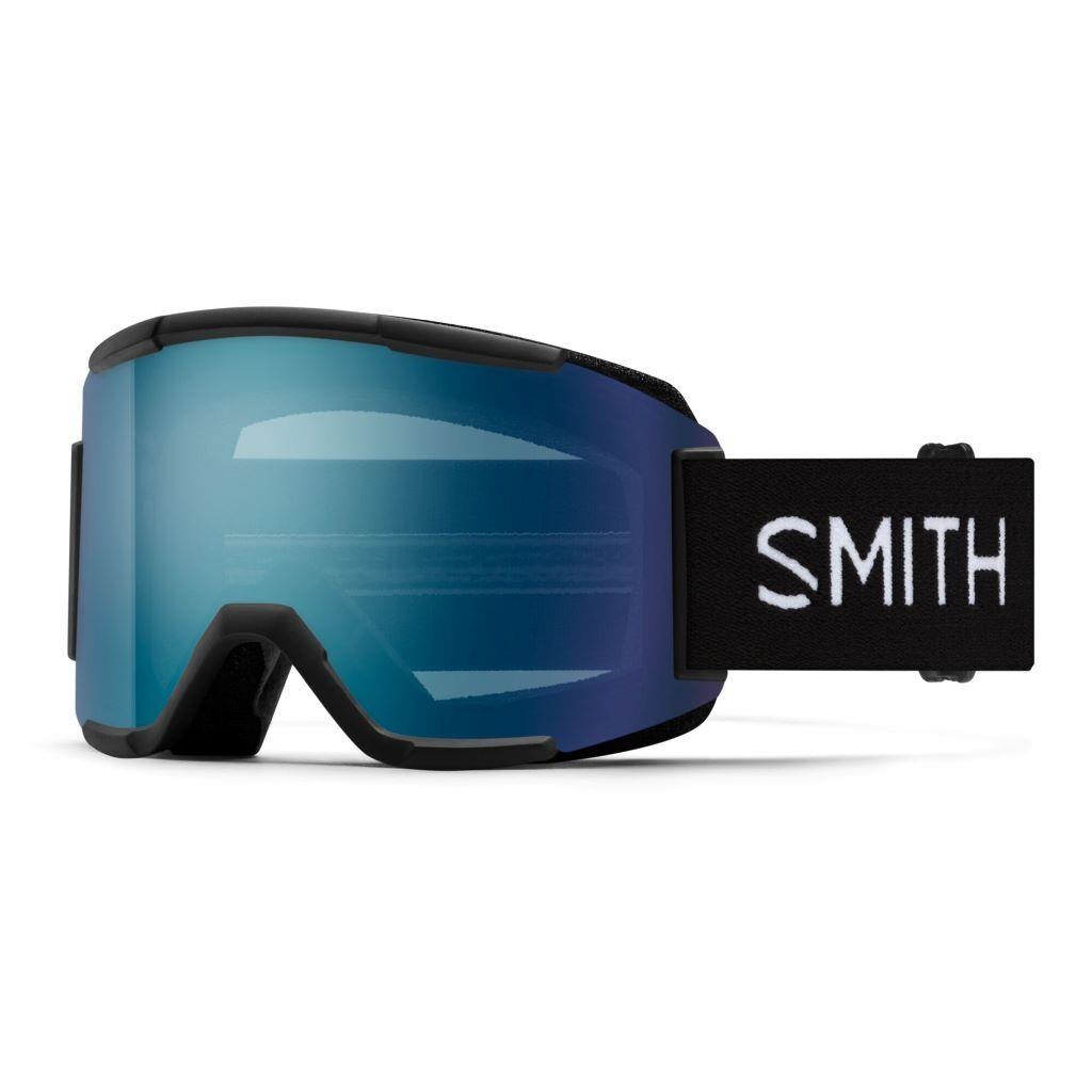 Smith Squad Ski and Snowboard Goggles Bonus Lens Black - CPE Blue Mirror + Yellow