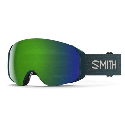 Smith 4D Mag S Ski Goggles 2 Premium Lenses Included Authorized Smith Dealer Pacific Flow - Chromapop Everyday Green Mirror