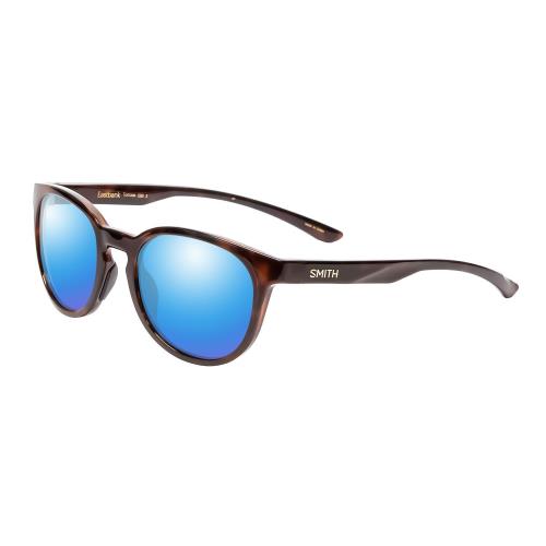 Smith Eastbank Unisex Polarized Sunglass 4 Option Round Tortoise Brown Gold 52mm - Frame: Multicolor, Lens: Blue Mirror Polar