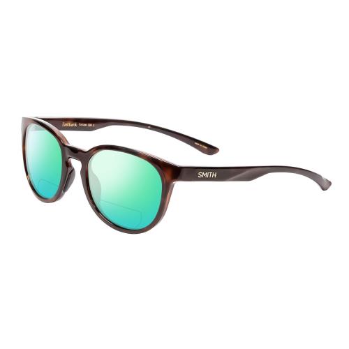 Smith Eastbank Unisex Polarized Bi-focal Sunglasses in Tortoise Brown Gold 52 mm Green Mirror