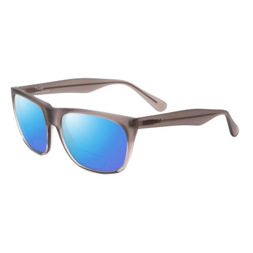 Smith Tioga Unisex Polarized Bi-focal Sunglass 41 Options Grey Crystal Fade 58mm - Frame: Multicolor, Lens: Blue Mirror