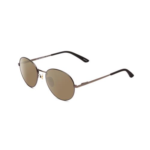 Smith Prep Unisex Round Polarized Sunglasses in Gun Metal Silver 53 mm 4 Options Amber Brown Polar