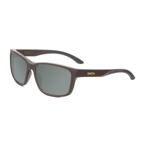 Smith Basecamp Polarized Sunglasses 4 Lens Options Square Matte Gravy Grey 58 mm Smoke Grey Polar