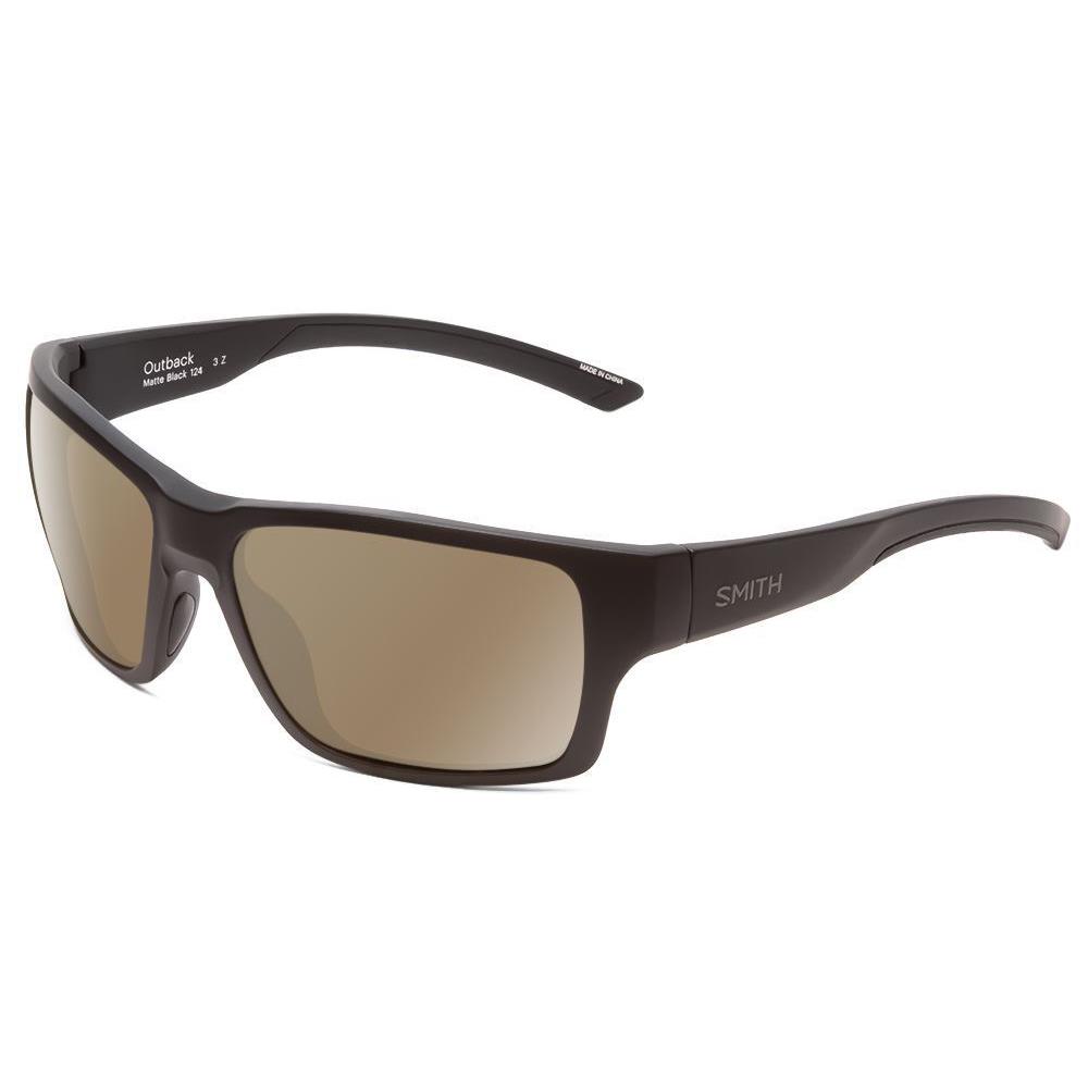 Smith Outback Designer Polarized Sunglasses in Matte Black 59 mm Pick Lens Color - Frame: