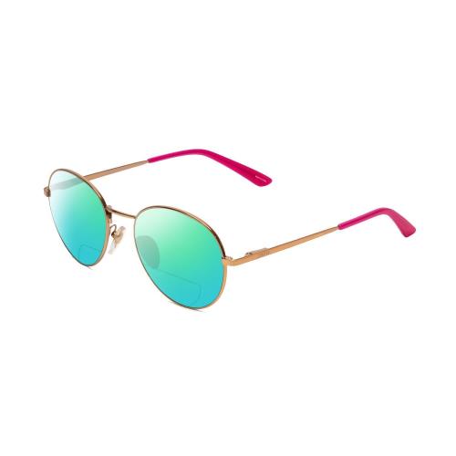 Smith Prep Unisex Round Polarized Bi-focal Sunglasses Rose Gold 53 mm 41 Options - Frame: