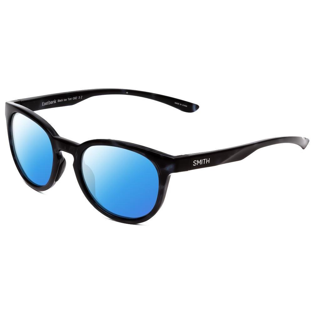 Smith Eastbank Round Polarized Sunglass Black Ice Tortoise Marble 52mm 4 Options Blue Mirror Polar