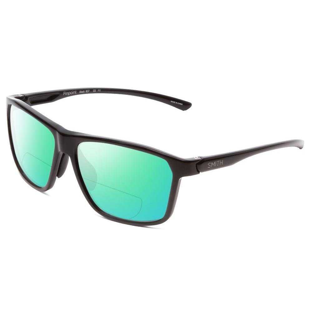 Smith Pinpoint Polarized Bi-focal Sunglasses Black 59 mm Choose Lens Color Power Green Mirror