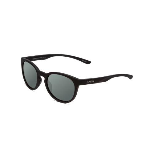 Smith Eastbank Round Unisex Polarized Sunglasses in Black 52mm Choose Lens Color - Frame: Multicolor, Lens: Smoke Grey Polar