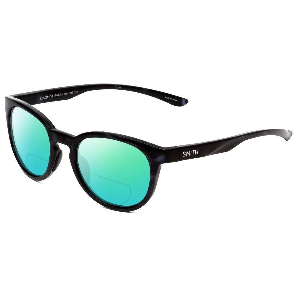 Smith Eastbank Polarized Bi-focal Sunglasses Black Ice Tortoise 52 mm 41 Options Green Mirror