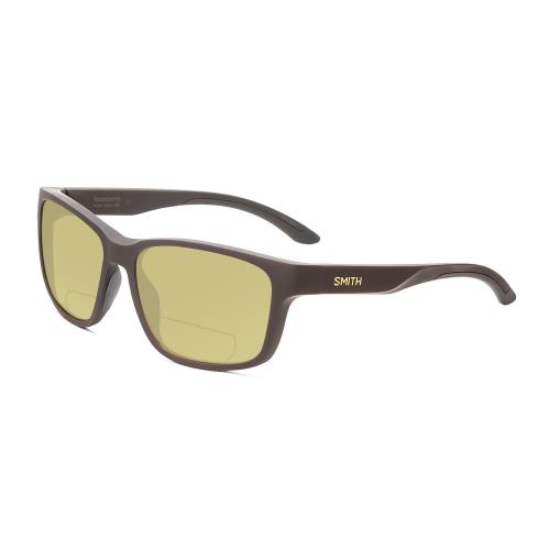 Smith Basecamp Polarized Bi-focal Sunglasses 41 Options in Matte Gravy Grey 58mm Yellow