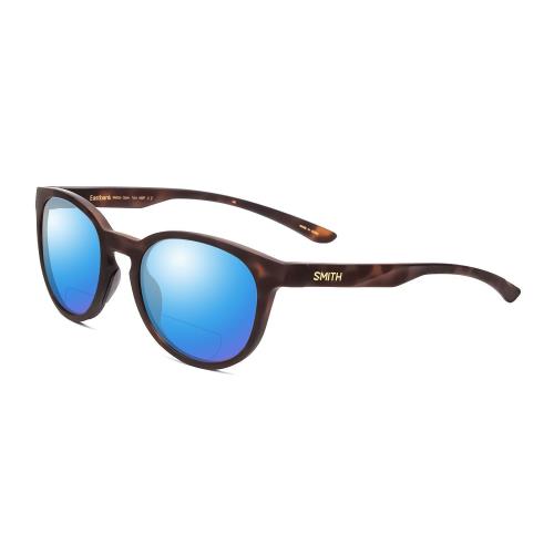 Smith Eastbank Polarized Bi-focal Sunglasses in Matte Tortoise Brown Gold 52 mm Blue Mirror