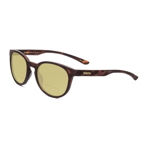 Smith Eastbank Polarized Bi-focal Sunglasses in Matte Tortoise Brown Gold 52 mm Yellow