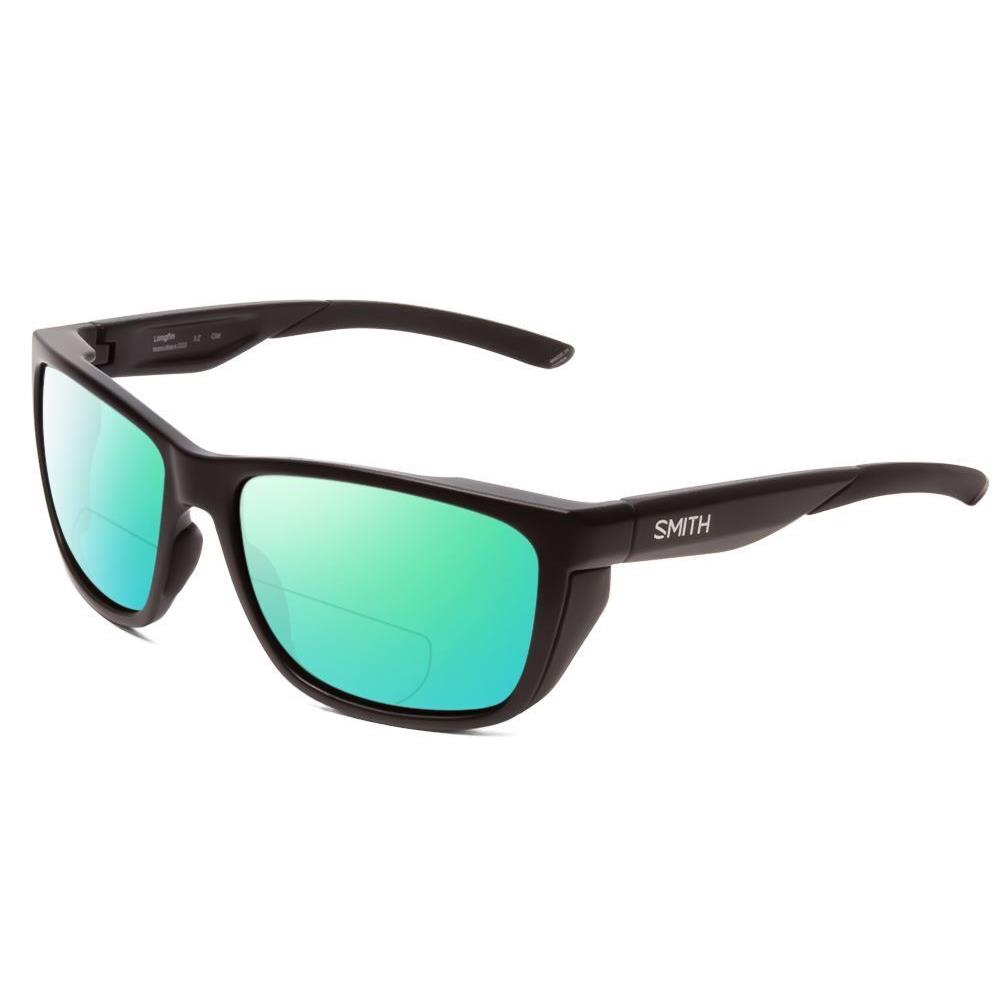 Smith Longfin Unisex Wrap Polarized Bi-focal Sunglasses in Black 59mm 41 Options Green Mirror