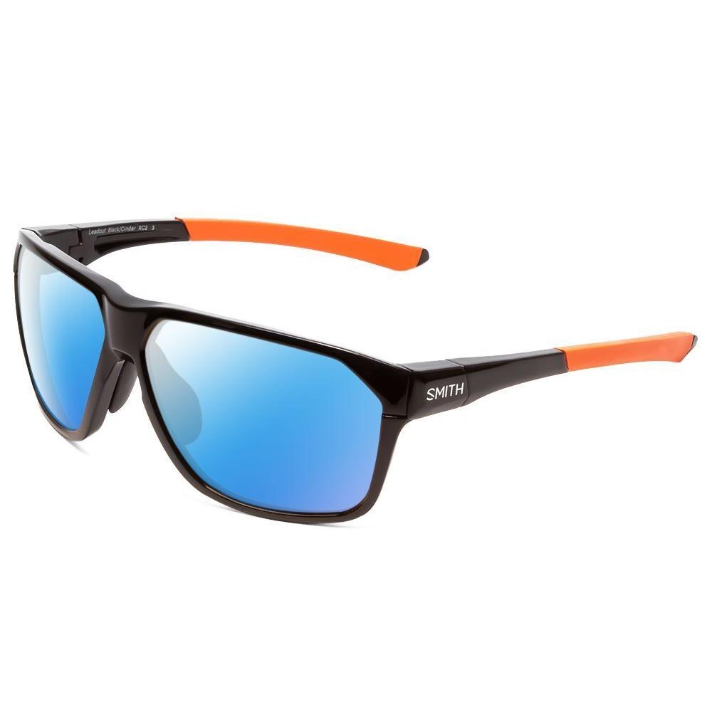 Smith Leadout Designer Polarized Sunglasses in Matte Black Orange 63mm 4 Options Blue Mirror Polar