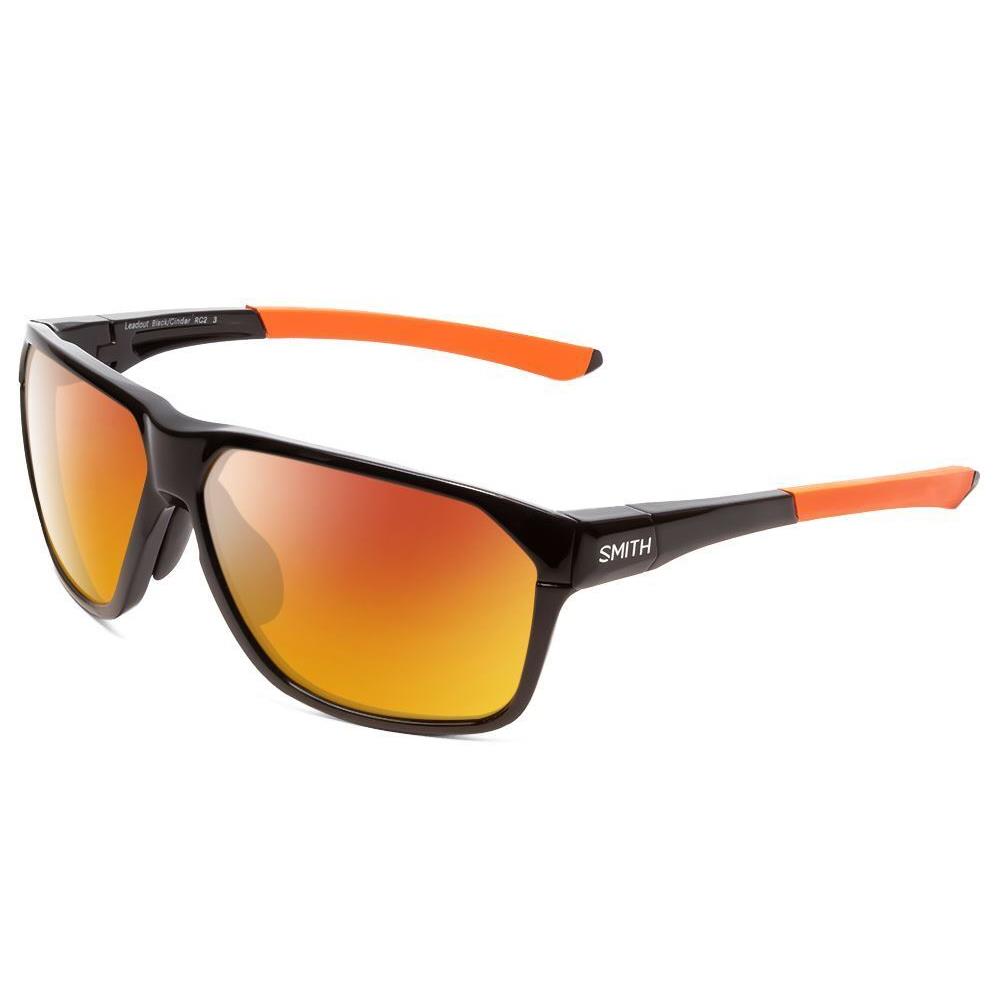 Smith Leadout Designer Polarized Sunglasses in Matte Black Orange 63mm 4 Options Red Mirror Polar