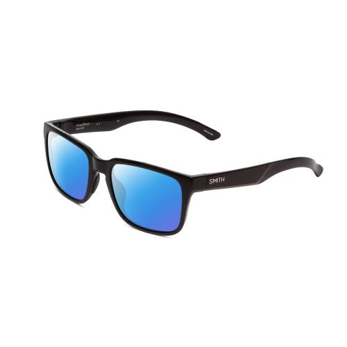 Smith Headliner Unisex Square Polarized Sunglasses in Gloss Black 55mm 4 Options Blue Mirror Polar