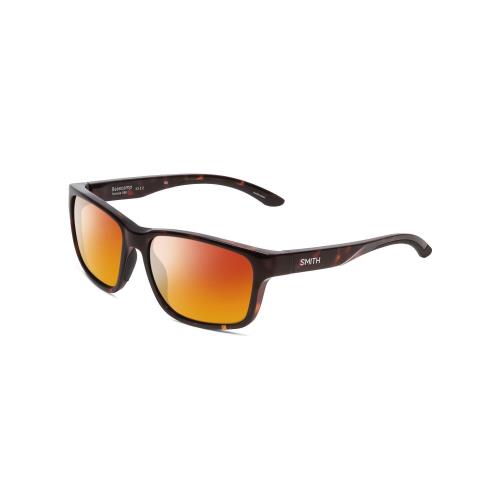 Smith Basecamp Unisex Polarized Sunglasses in Tortoise Brown Gold 58mm 4 Options - Frame: Multicolor, Lens: Red Mirror Polar