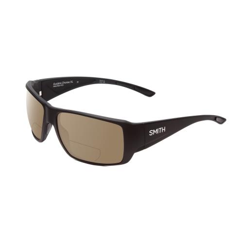 Smith Guide Choice XL Unisex Polarized Bi-focal Sunglasses 41 Option Black 63 mm Brown