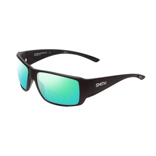 Smith Guide Choice XL Unisex Polarized Bi-focal Sunglasses 41 Option Black 63 mm Green Mirror