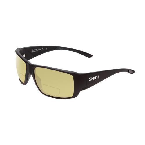 Smith Guide Choice XL Unisex Polarized Bi-focal Sunglasses 41 Option Black 63 mm Yellow