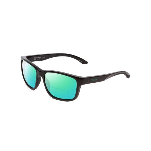 Smith Basecamp Polarized Bi-focal Sunglasses in Black Jade Green 58mm 41 Options Green Mirror