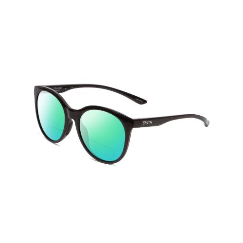 Smith Bayside Unisex Polarized Bi-focal Sunglasses Black Cateye 54 mm 41 Options Green Mirror