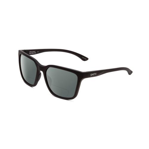 Smith Shoutout Retro Designer Polarized Bi-focal Sunglasses Black 57mm 41 Option Grey