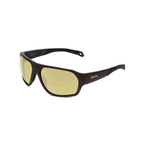 Smith Deckboss Unisex Polarized Bi-focal Sunglasses in Gravy Grey 63mm 41 Option Yellow